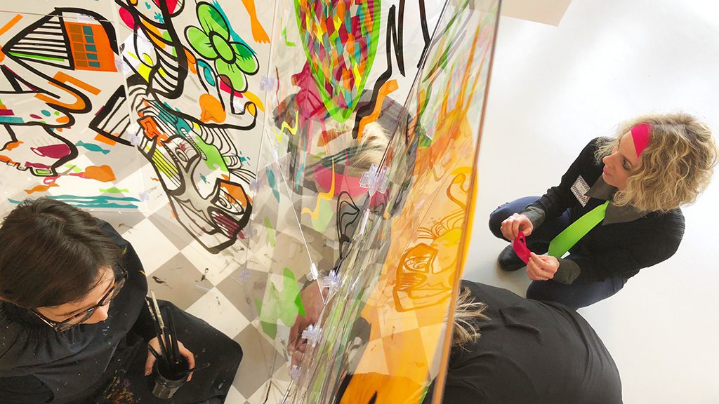 Fresque Serious play 11 fresque participative serious play aNa sur plexi transparent lexan