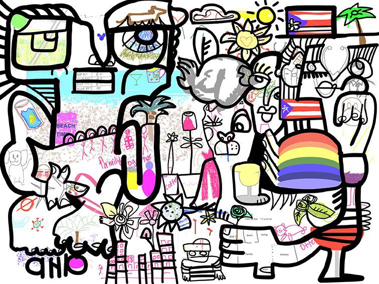 Animation Fresque en Télétravail – Activité œuvre commune digitale – Time Lapse souvenir – Animation Réunion Séminaire Team Building à distance pour construire ensemble et partager – Verbalisation.