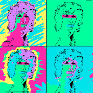Animation Rock Jim Morrison 9 Idée d'Animation Rock digitale avec le portrait de Jim Morrison à personnaliser sur #colorquiz