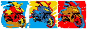 Animation digitale T-max 500 Yamaha #colorquiz