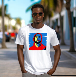 Portrait Gratuit de Booba 11 T-shirt personnalisé de Booba sur mesure disponible sur My Art Box