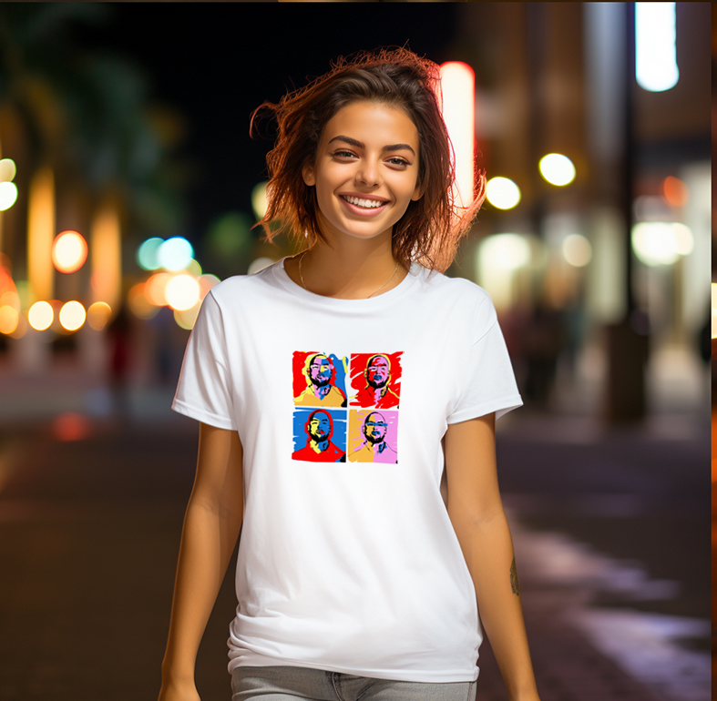 T-shirt personnalisé du chanteur de rap français Booba modèle femme