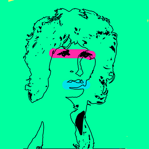 Portrait couleur de Jim Morrison personnalisé
