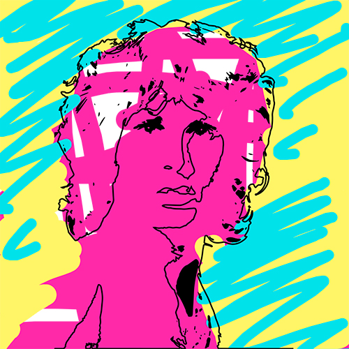 Portrait couleurs de Jim Morrison à personnaliser gratuitement sur My Art Box