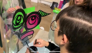 Contenu viral avec une fresque interactive ana artiste My Art Box
