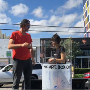 Anaystof c'est Christophe Chazot et aNa artiste ici ensemble à Wynwood le quartier Street-Art de Miami