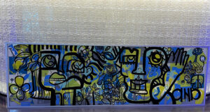 L'animation fresque de Luxe terminée et signéee par aNa artiste puis encadrée à Paris par l'équipe My Art Box