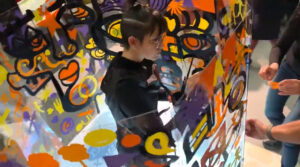 Team Building animation fresque Lyon par aNa artiste