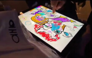 Solution d'animation graffiti digital sur Ipad pro à Lyon par my art box