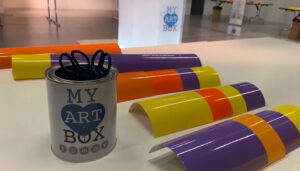 Le matériel spécifique RSE My Art Box pour animation fresque Lyon