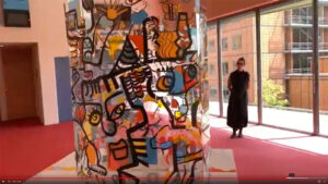 aNa artiste lors d'une animation fresque art box security days à Toulouse