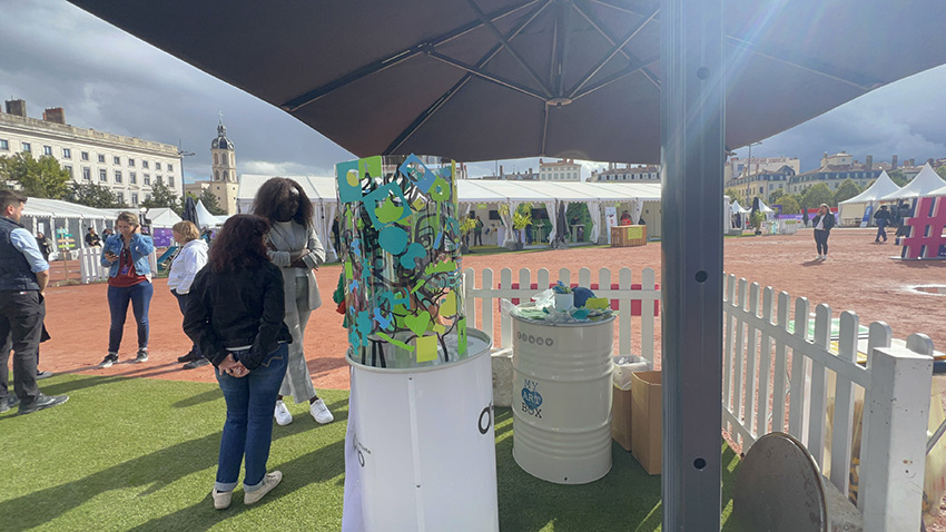 Animation de Stand Inclusive et sobre à Lyon sur 4 jours 13 Une Animation de stand inclusive écoresponsable originale à Lyon en extérieur