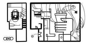 Le dessin créé par aNa pour la fresque Plexi en animation originale nouveaux locaux