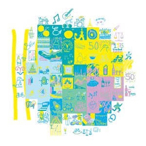 Les idées des participants au cadeau anniversaire artistique digital 50 ans imaginé par aNa artiste à distance