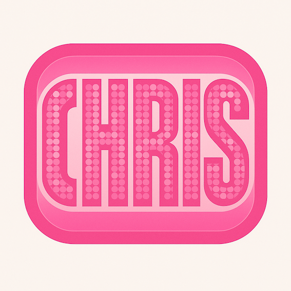 Comment créer son logo disco avec son prénom Chris?