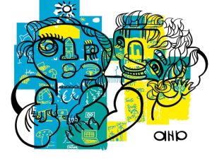 La fresque animation innovante collaborative de aNa artiste