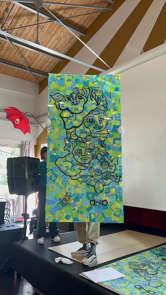 Révélation finale de la fresque participative territoriale à Niort