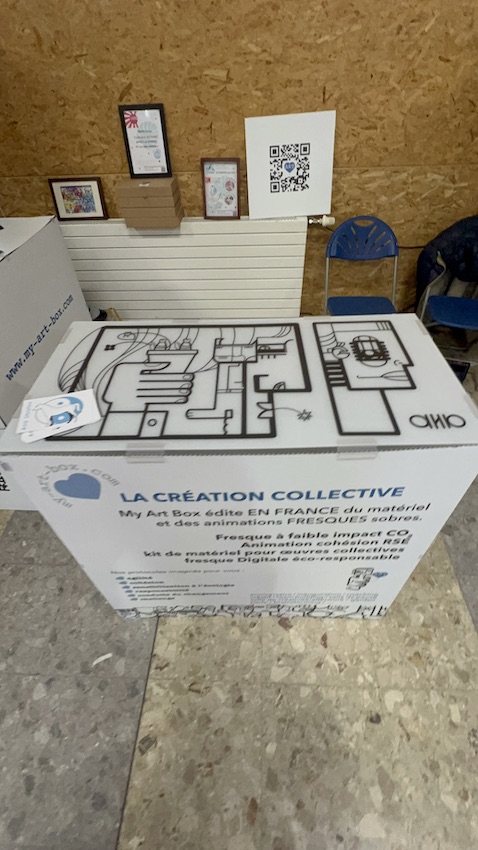 Le stand de fresque zen My Art Box à Cluny