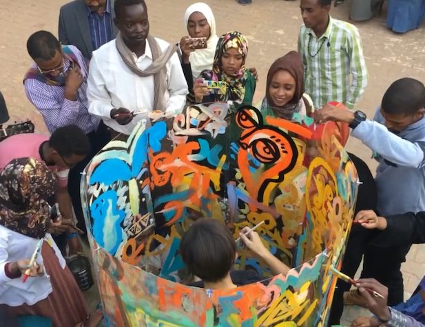 Le protocole d'Anthropotekhné My Art Box à Khartoum à l'Université des Arts