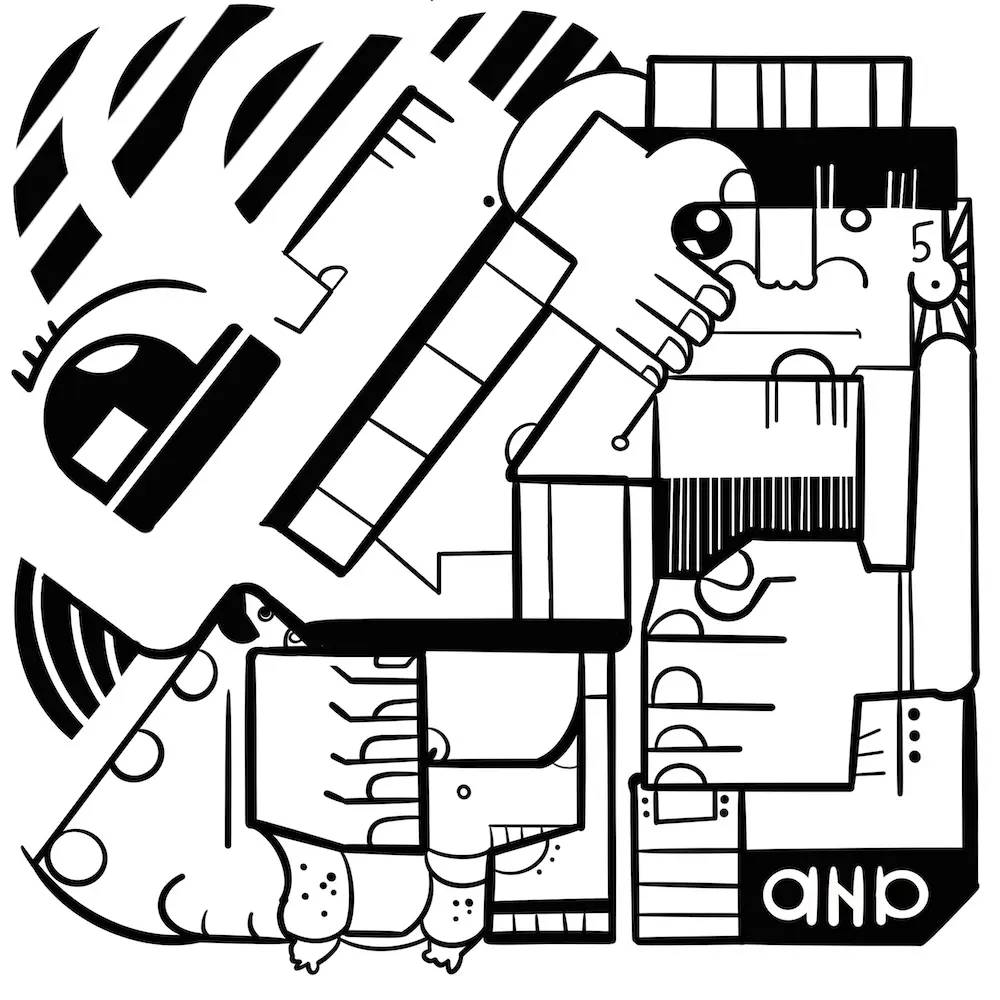 Création originale d’aNa pour fresque collaborative en animation RSE inauguration immobilière