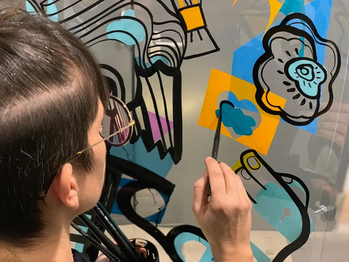 Personnalisation collaborative d'une fresque sans peinture à Lyon pour une inauguration écoresponsable