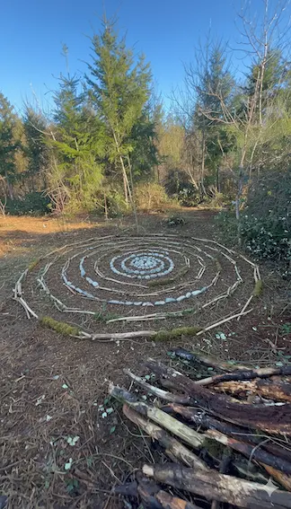 espace naturel en forêt à Beaubery en Bourgogne utilisé pour animation collective immersive My Art Box