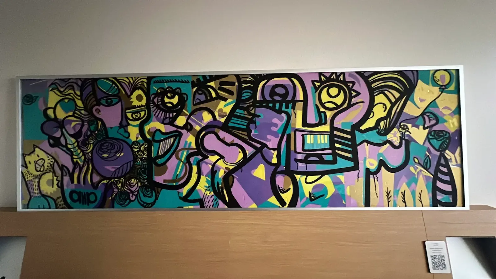 Tableau souvenir encadré de l'animation éco-responsable My Art Box au Palais des Congrès Paris pour AbbVie.