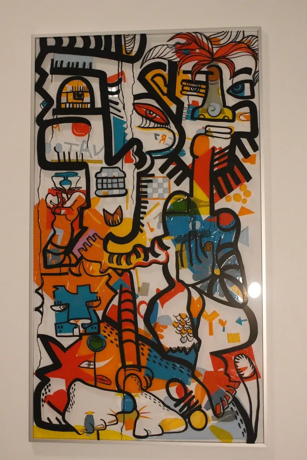 Tableau coloré créé par aNa artiste pour My Art Box, style abstrait.