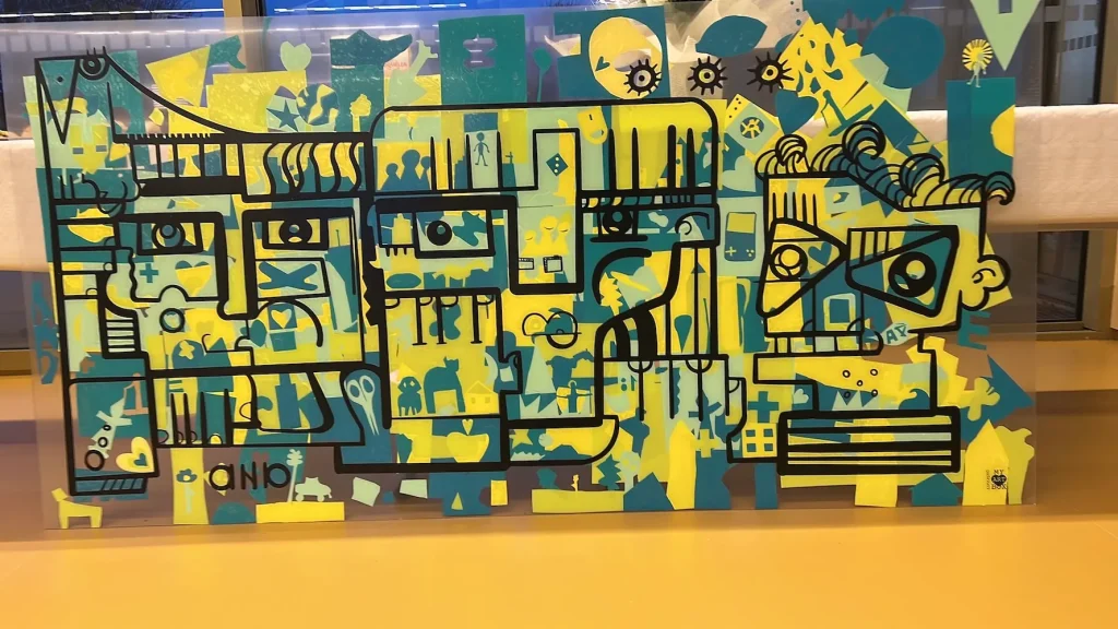 fresque sans peinture écologique entreprise