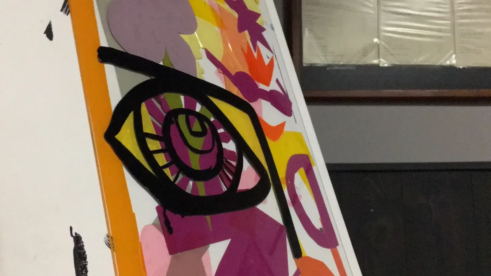 Art coloré avec oeil stylisé par aNa artiste My Art Box