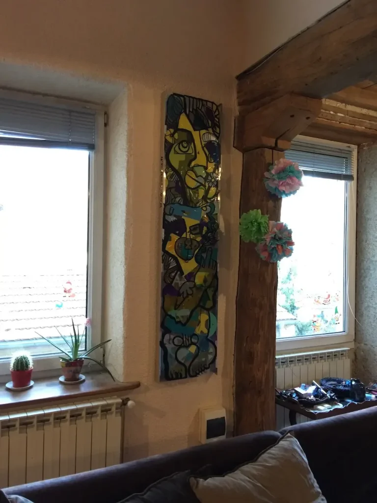 Tableau souvenir anniversaire cinquante ans décoration murale moderne