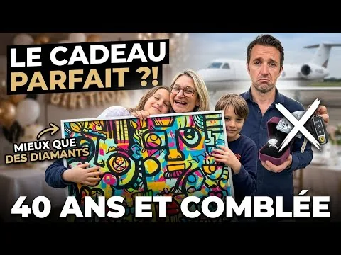 Œuvre collective encadrée 1000x625mm cadeau anniversaire personnalisé