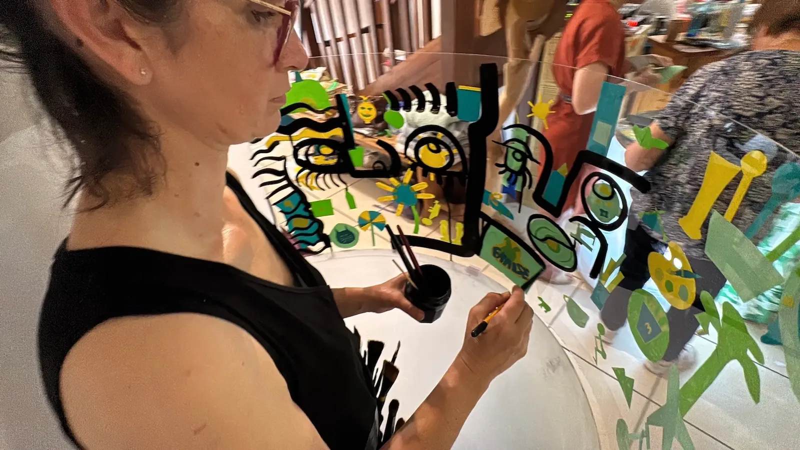 aNa artiste My Art Box réalise une animation-anniversaire-de-30-ans artistique unique