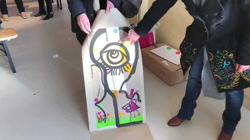 tableau d'une fresque idée de cadeau à la fin de serious play fresque en entreprise