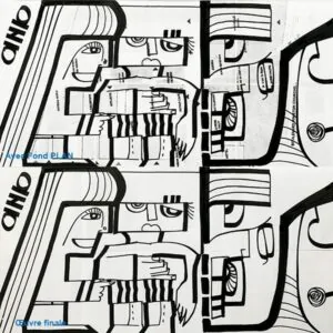 Dessin noir et blanc de l'artiste aNa qui montre son idée de Trophée original ou cadeau anniversaire sur mesure