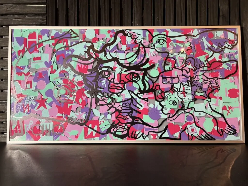 Fresque team building cohésion my art box encadrée