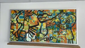 exemple de fresque team building codir My Art Box encadrée