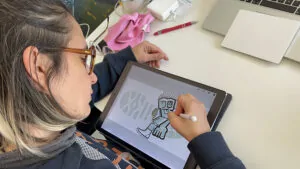 Idée d'Animation lancement produit originale crée par ana artiste pour My Art Box à partir d'une image ou logo