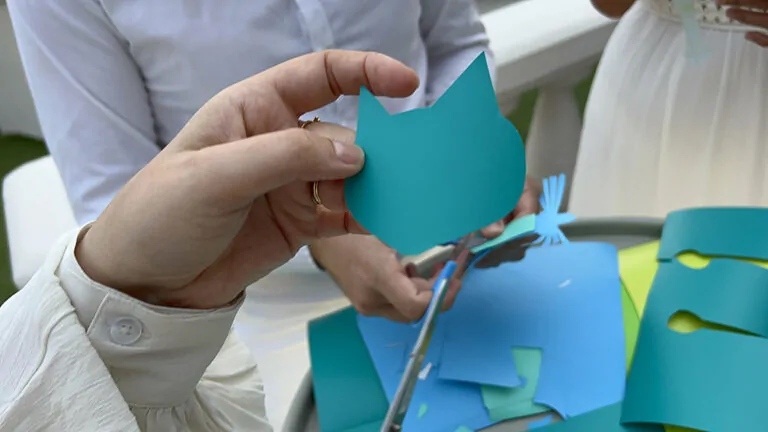 Expérience d'art collaboratif éco-responsable pour mariage et anniversaire haut de gamme partout en France.
