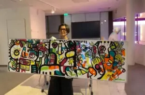 Exemple de fresque afterwork de Luxe oeuvre commune à Paris présentée par son artiste aNa de My Art Box