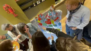 Idée d'Animation La Fresque du témoignage visiteur de salon ou événement par My Art Box ici à Bruxelles en Belgique