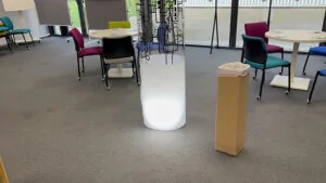 Le matériel d'animation fresque des valeurs d'entreprise en place avant le début d'animation team building