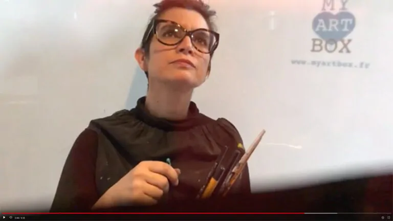 Atelier collaboratif de Développement personnel Lyon artistique assuré par par aNa pour My Art Box