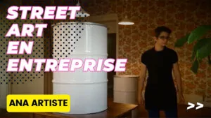 Le baril pour animation street art en entreprise My Art Box est de ré-emploi ou recyclé.