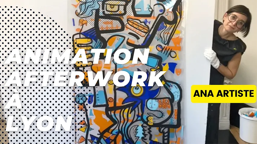 Animation de réunion rse en afterwork à Lyon avec aNa artiste