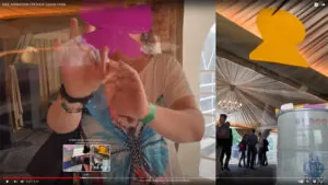 Exemple d'une animation team building collaboratif à lyon autour d'une fresque plexi 'art ana artiste pour 300 personnes