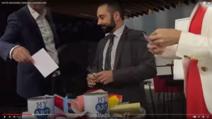 Christophe l'Artiste silhouettes animation silhouettes My Art Box pour cadeau personnalisé inauguration