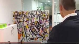 Une idée d'Animation fresque éco-responsable pour inauguration nouveaux locaux animée par My Art Box