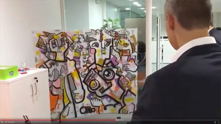 Une idée d'Animation fresque éco-responsable pour inauguration nouveaux locaux animée par My Art Box