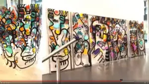 La Fresque plexi My Art Box est une animation culturelle signée aNa ici à Neuchâtel